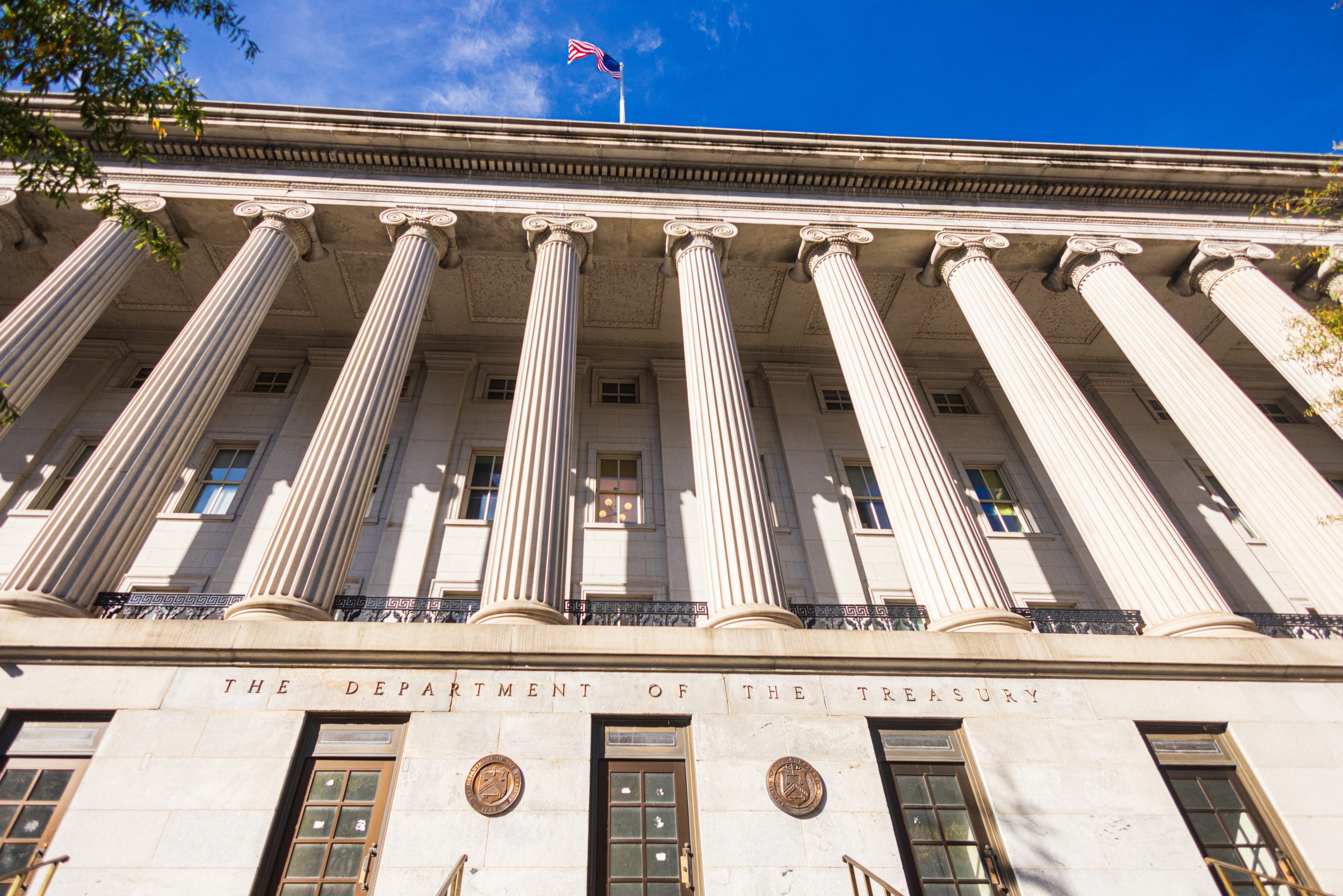 The,Historic,Treasury,Department,Building,In,Washington,,Dc,Usa